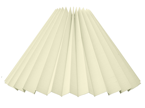 Lampeskærm plissé 9x23x35 Creme Hør SK
